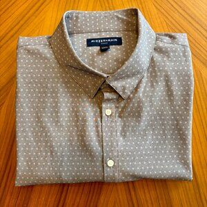 Mizzen+Main - Leeward Dress Shirt - Gray Dot Pattern